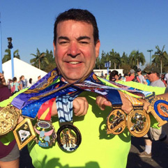 David Gonzalez and his Disney running awards