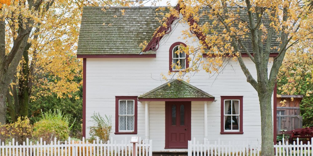House in the fall