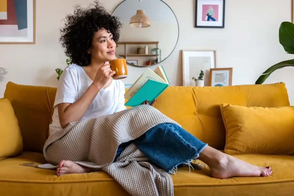 Woman with coffee