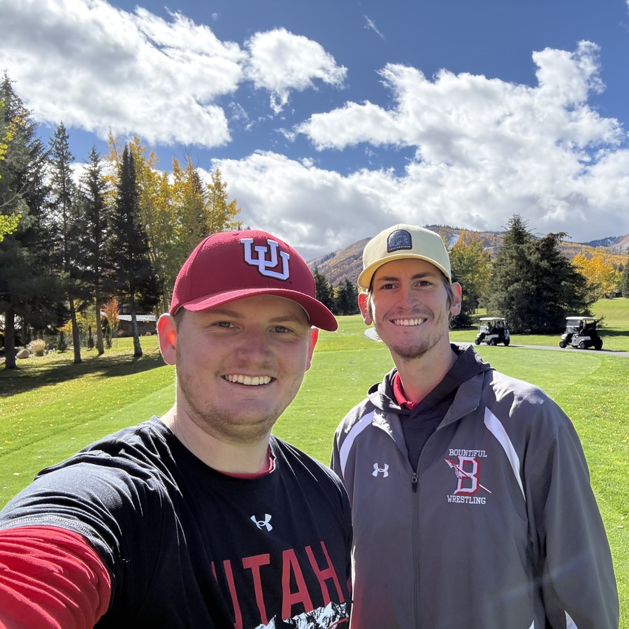 Jordan Scott: Golfing in Park City with my brother