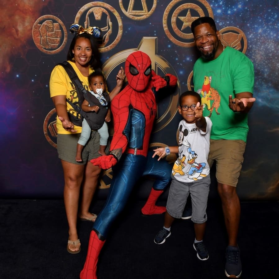 Michelle Packer: Family spending time with our favorite superhero