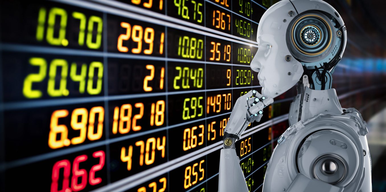 3d,Rendering,Humanoid,Robot,Analyze,Stock,Market