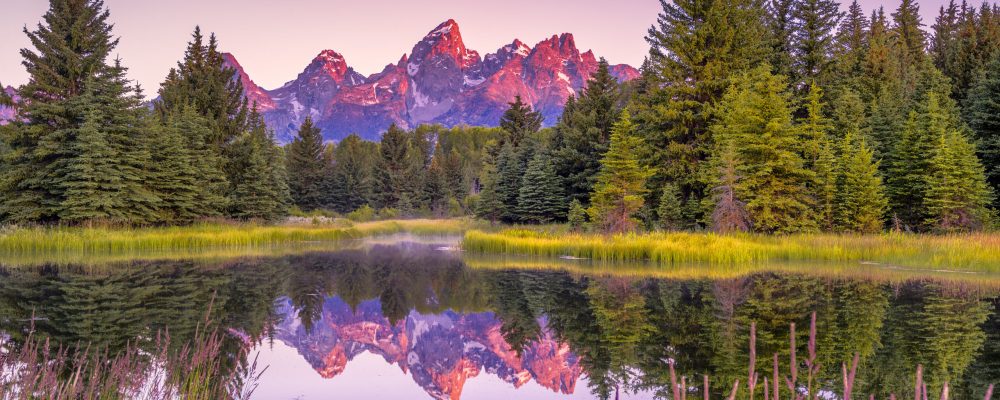 The,Teton,Range's,Reflection,Upon,The,Snake,River.,Photographed,At