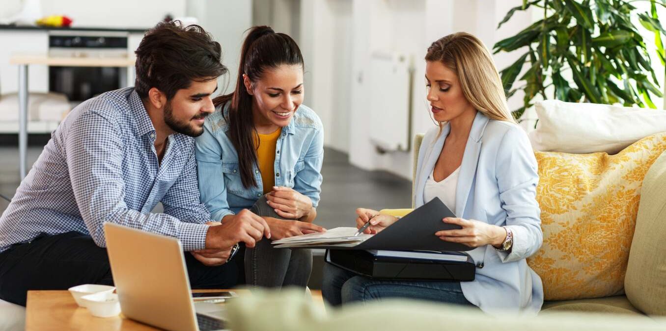 Female professional offers home ownership and life insurance